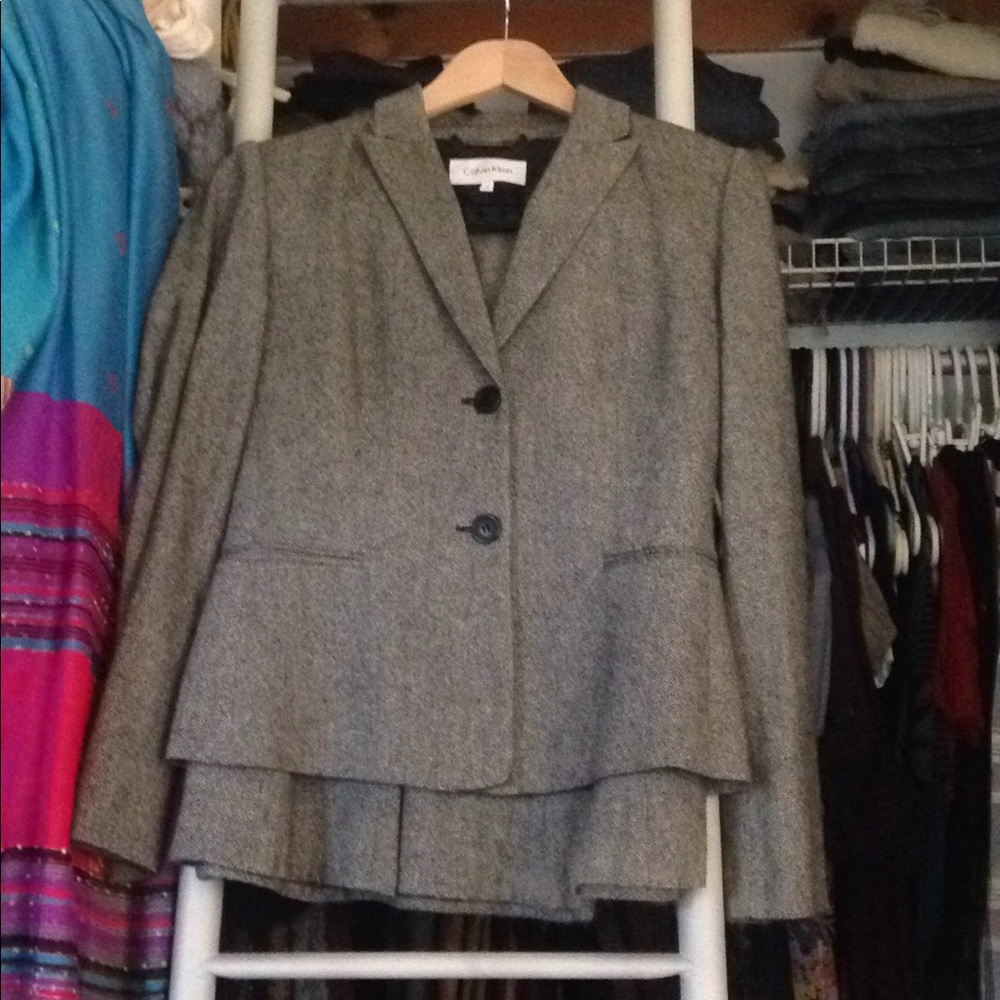 Two piece skirt suit